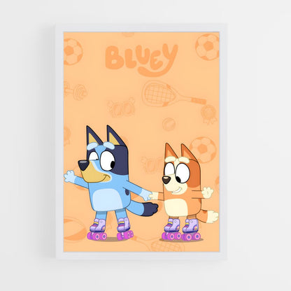 bluey-15 cadre Blanc