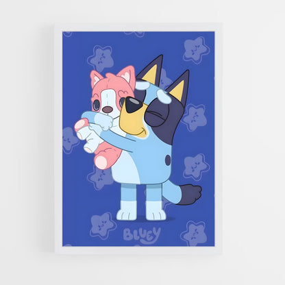 bluey-8 cadre Blanc