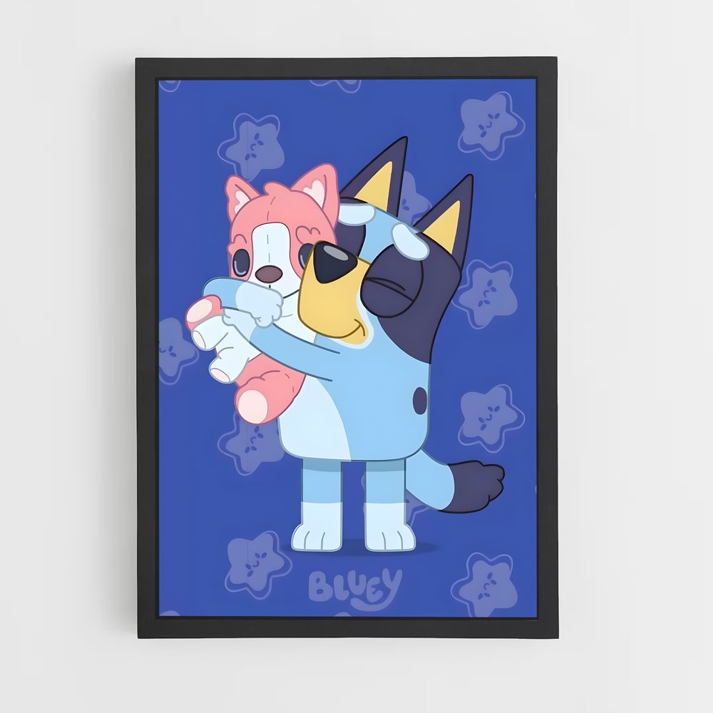 bluey-8 cadre Noir