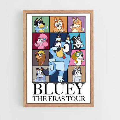 bluey-9 cadre Bois clair