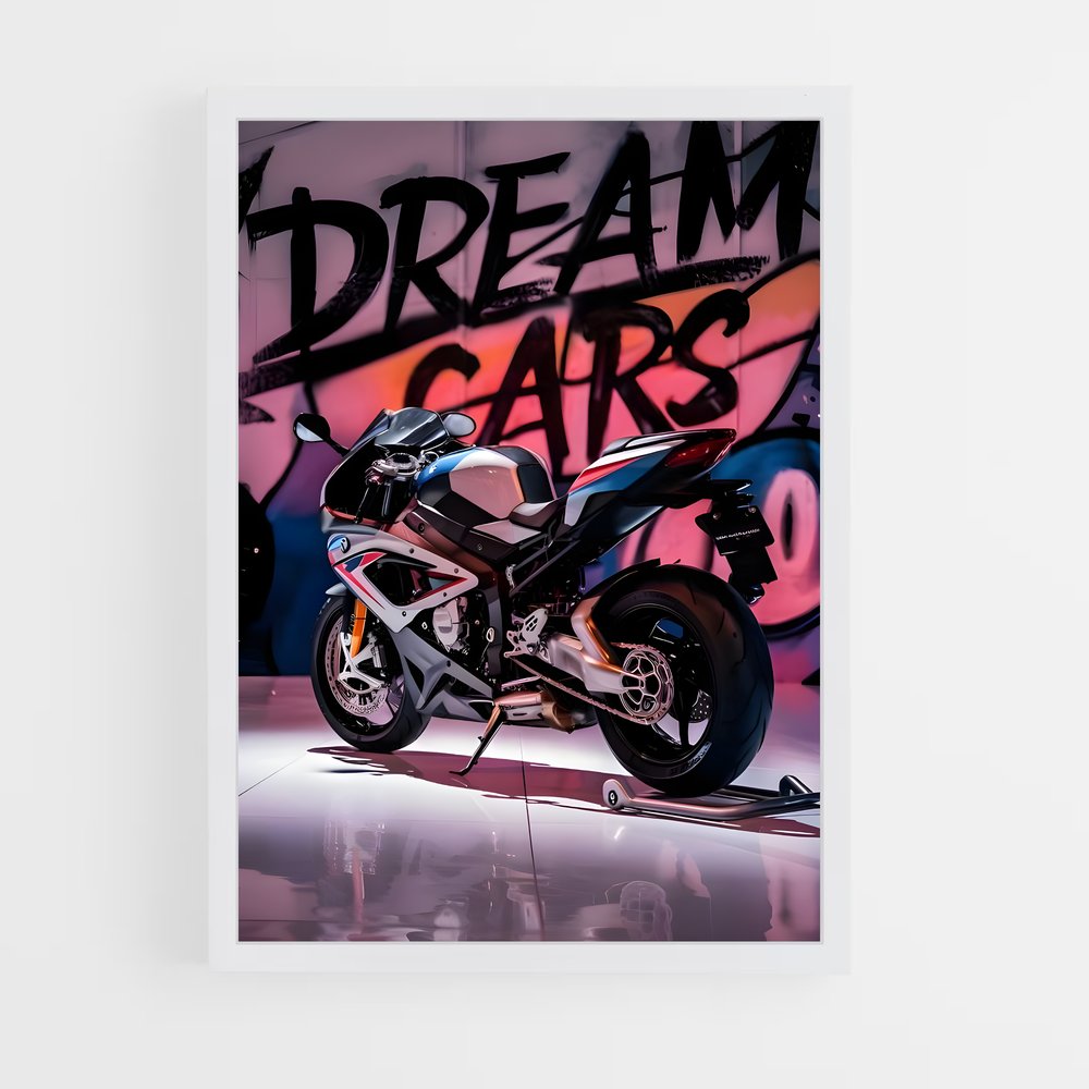 bmw-moto-1 cadre Blanc