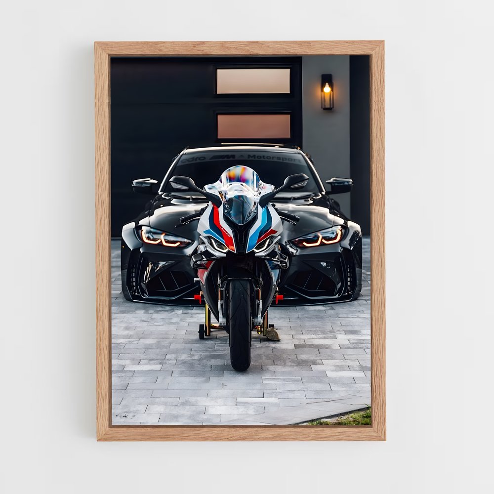 bmw-moto-5 cadre Bois clair