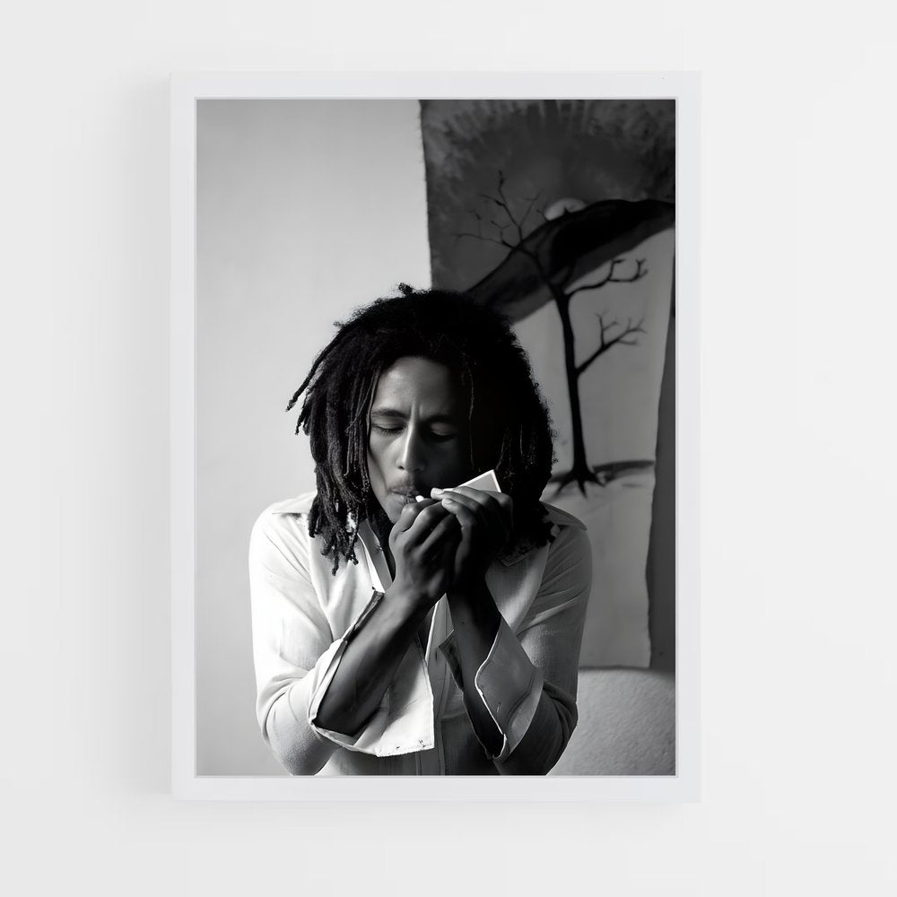 bob-marley-11 cadre Blanc