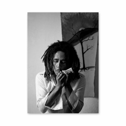 Poster Bob Marley raucht