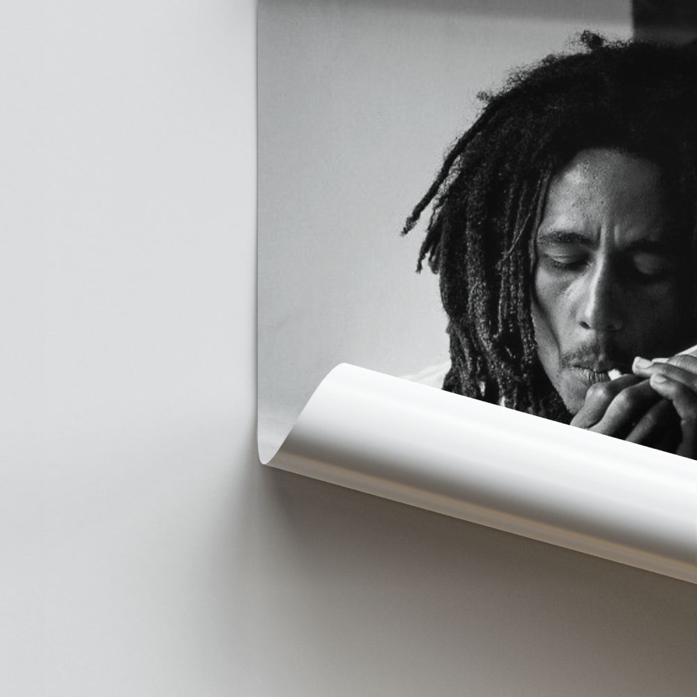 Poster Bob Marley raucht