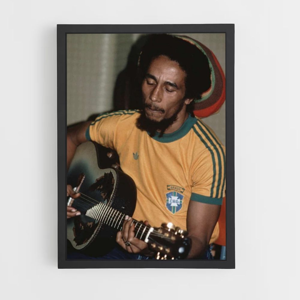 Poster Bob Marley Gitarre