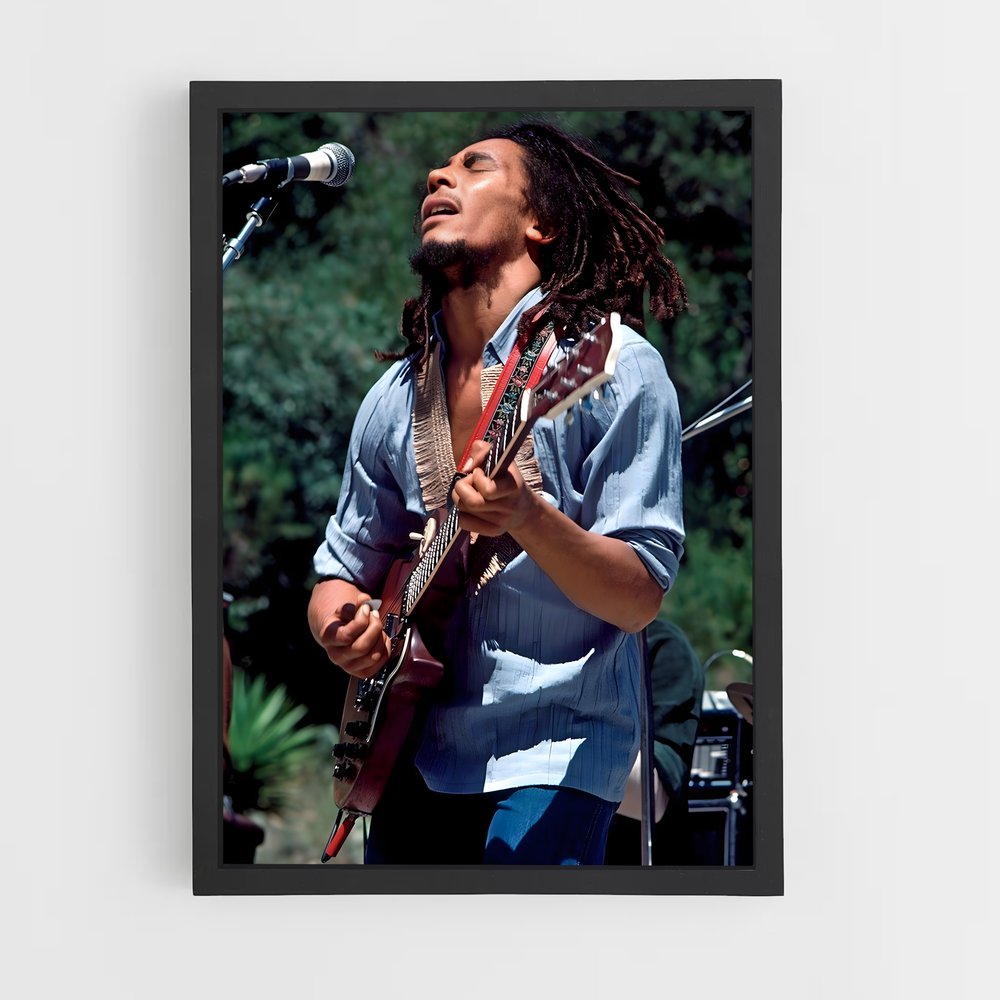 bob-marley-5 cadre Noir