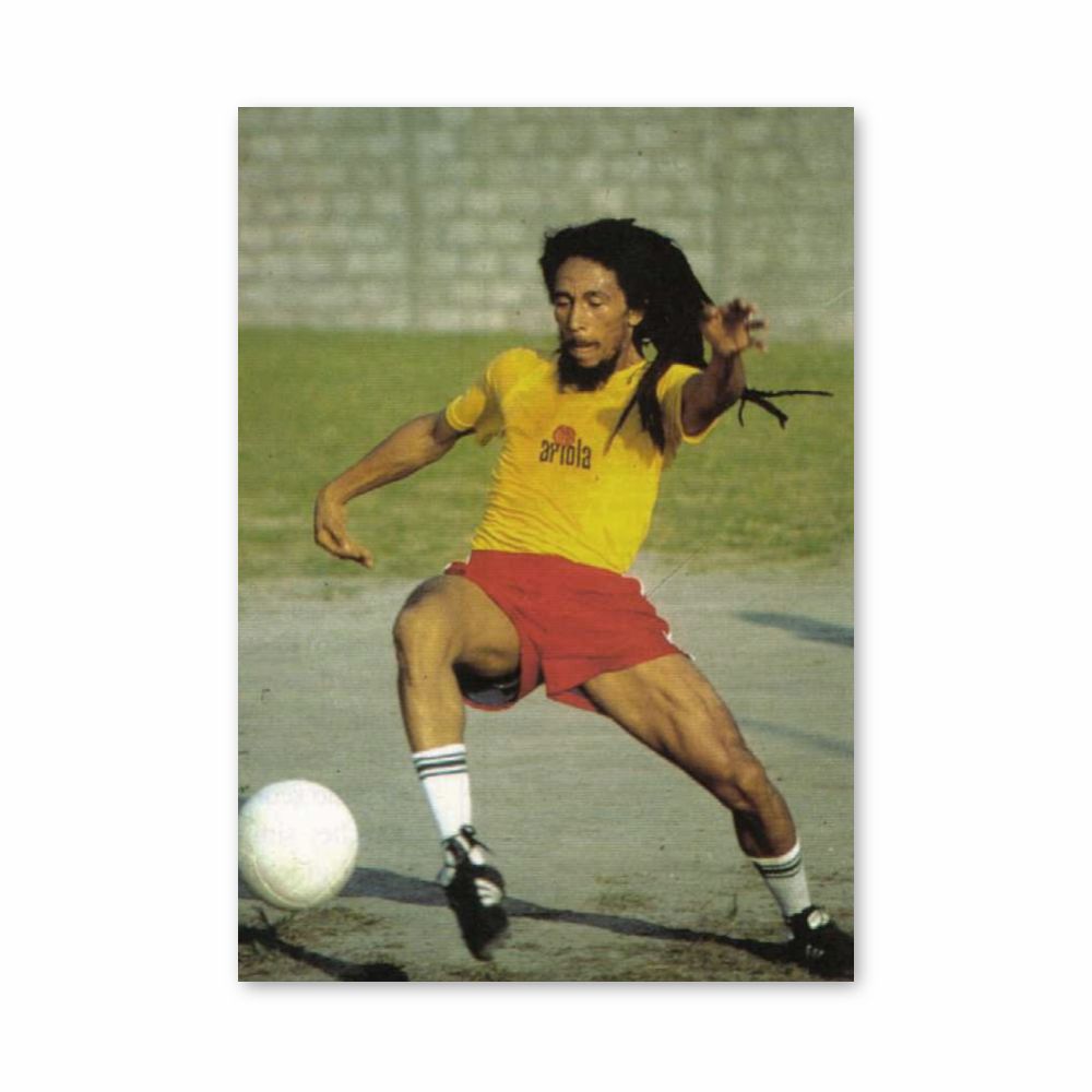 Poster Bob Marley Fußball