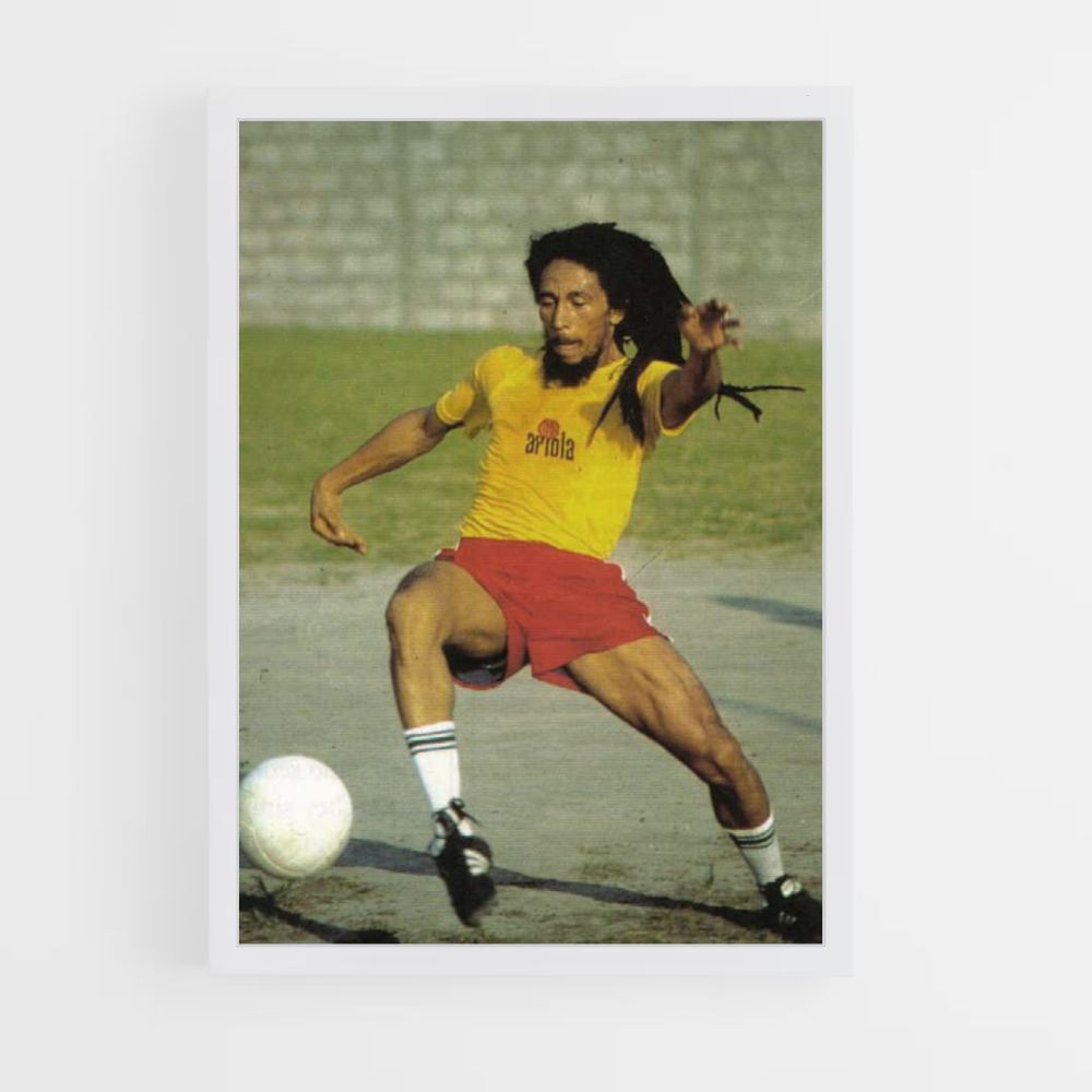 Poster Bob Marley Fußball