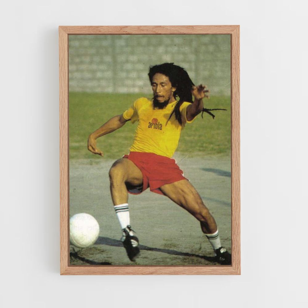 Poster Bob Marley Fußball