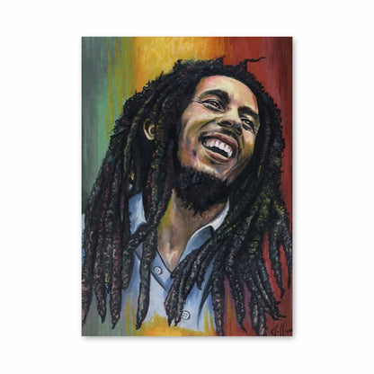 Poster Bob Marley Grün Gelb Rot