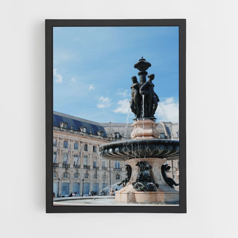 Bordeaux-Brunnen-Poster