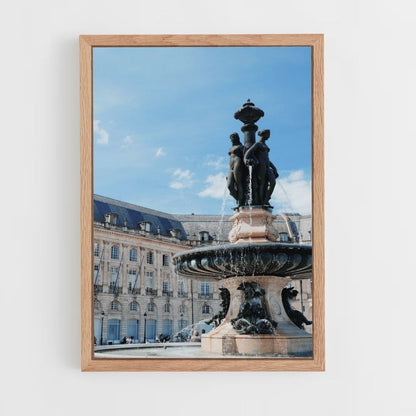 Bordeaux-Brunnen-Poster