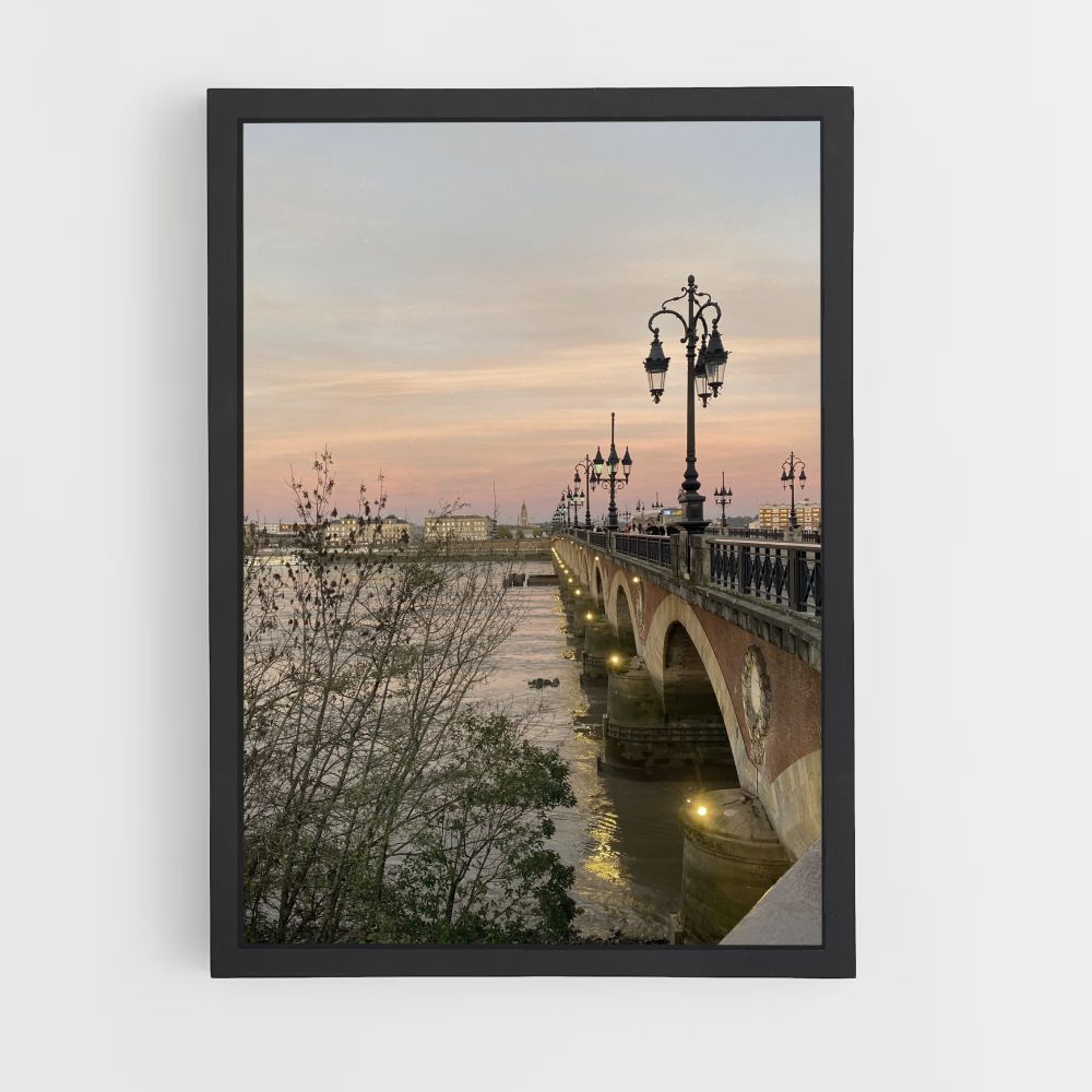 Bordeaux-Brücke-Poster