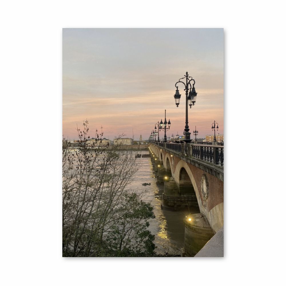 Bordeaux-Brücke-Poster