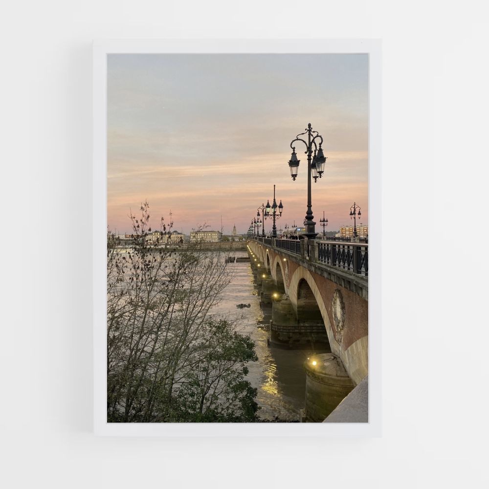 Bordeaux-Brücke-Poster