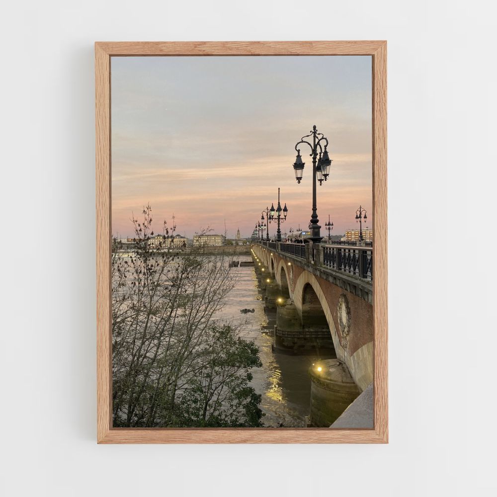 Bordeaux-Brücke-Poster