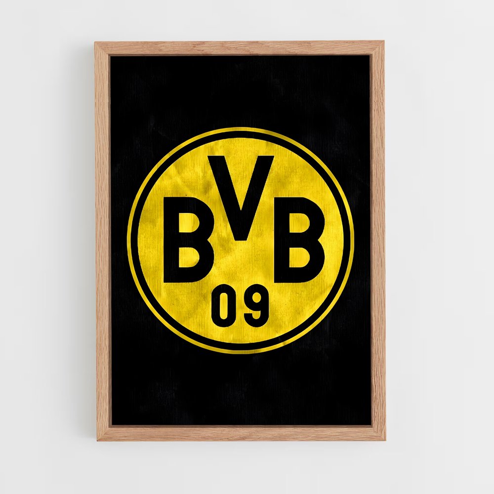 borussia-dortmund-3 cadre Bois clair
