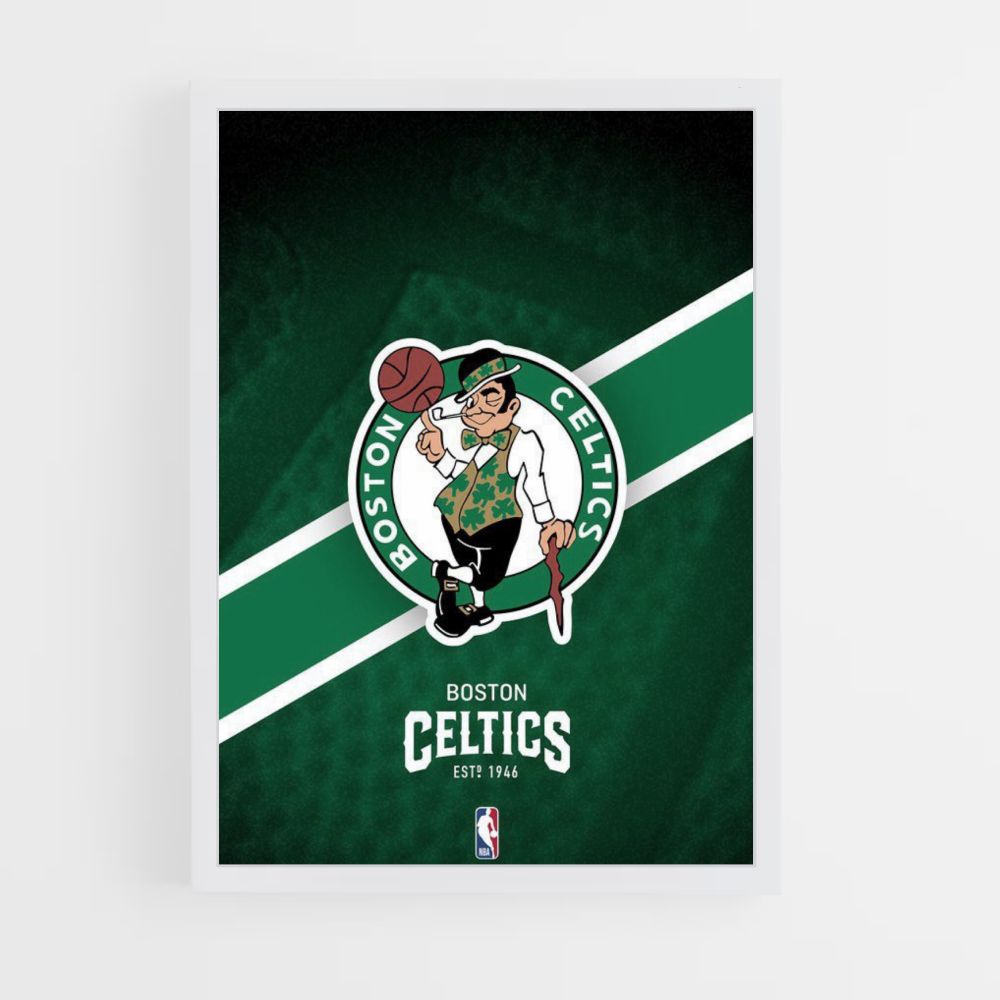 Poster Boston Celtics Grün