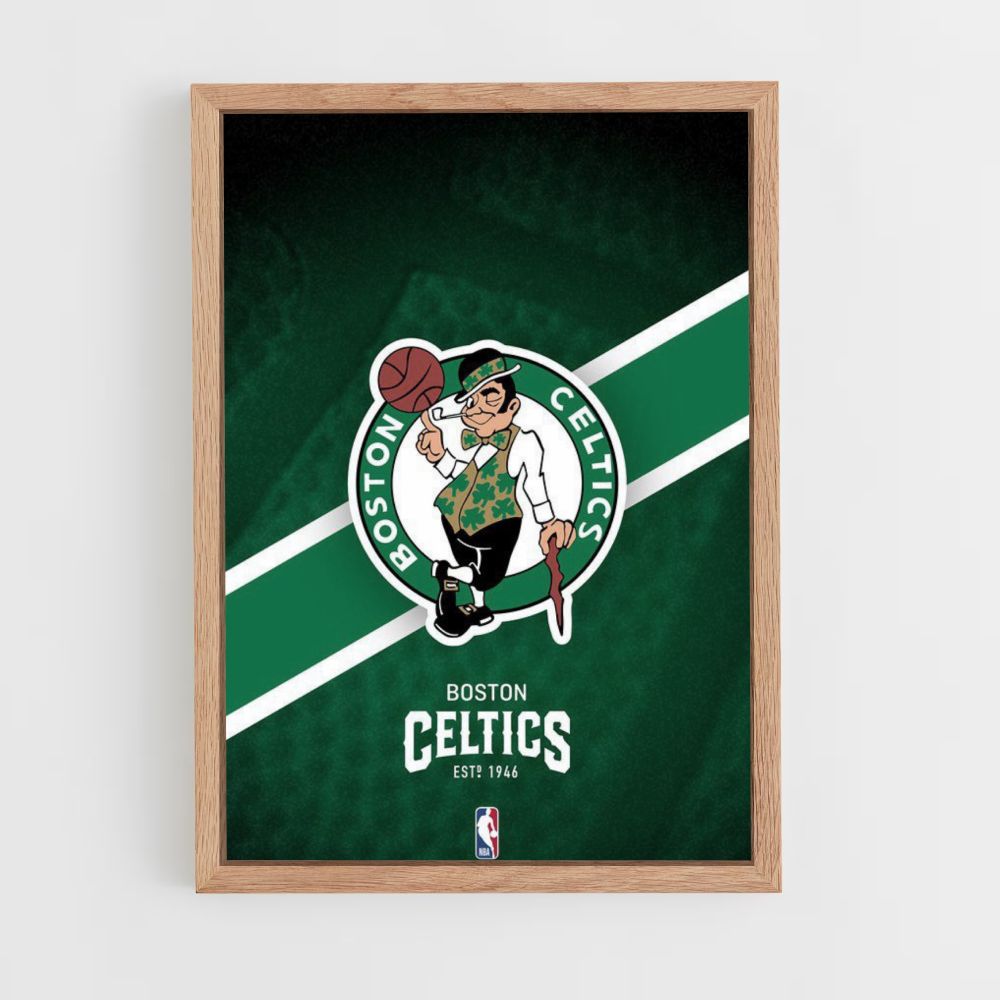 Poster Boston Celtics Grün