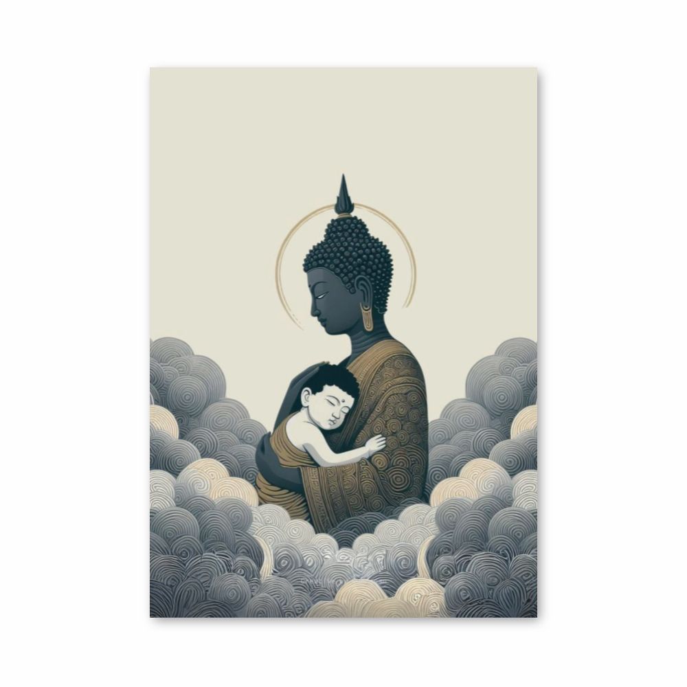 Buddha-Wolken-Poster