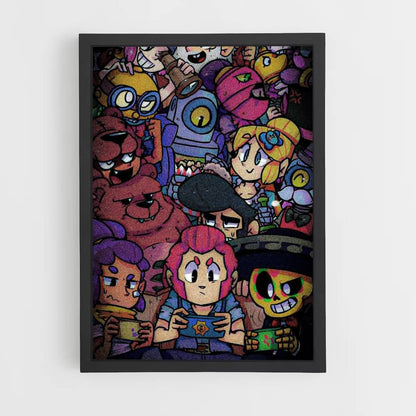 Poster Zeichnung Brawl Stars