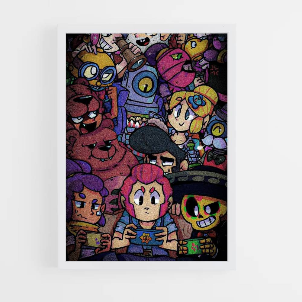 Poster Zeichnung Brawl Stars