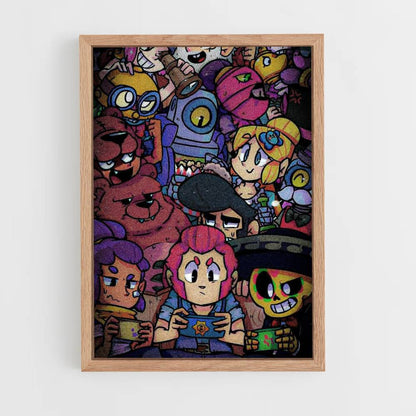 Poster Zeichnung Brawl Stars