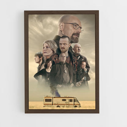breaking-bad-1 cadre Bois foncé