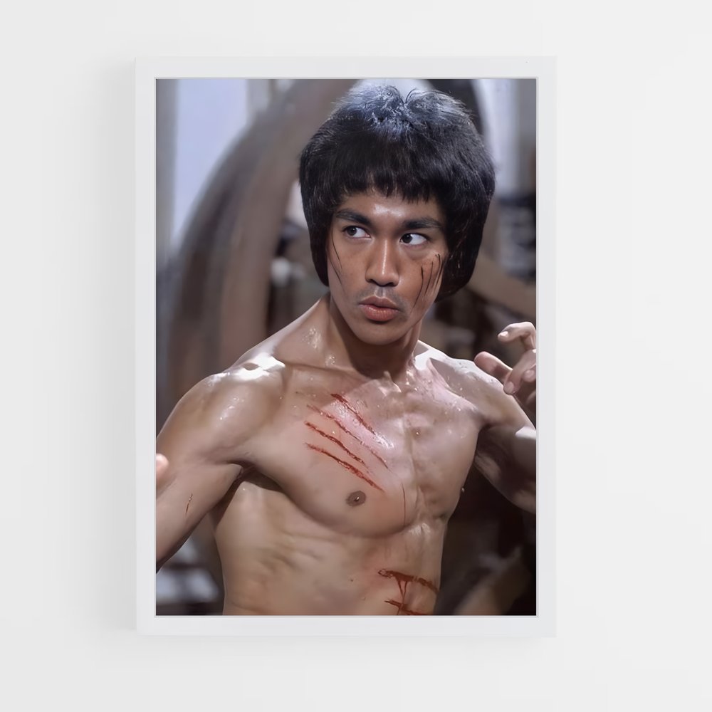 bruce-lee-5 cadre Blanc