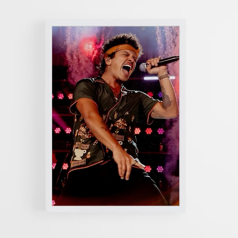 bruno-mars-16 cadre Blanc