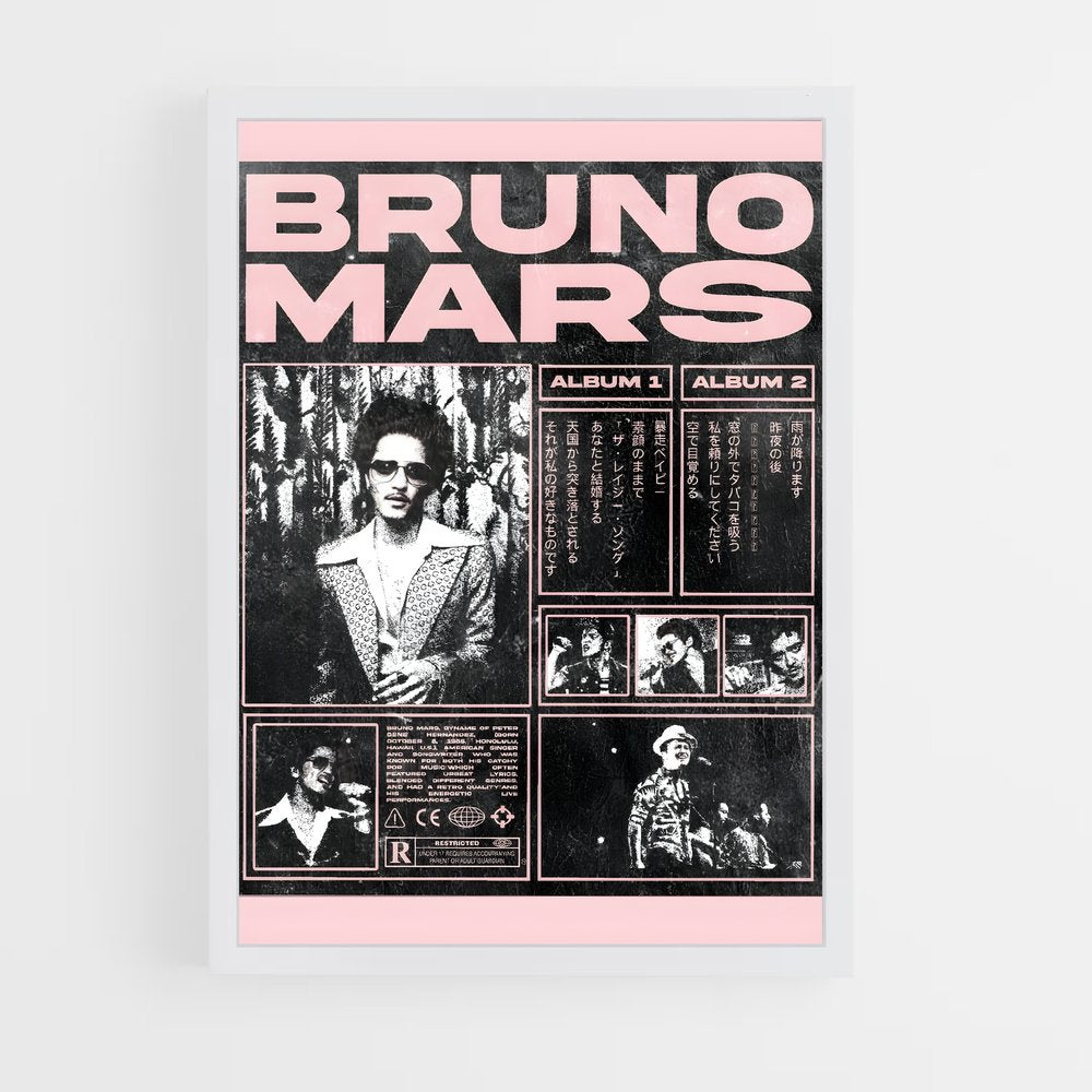 bruno-mars-2 cadre Blanc