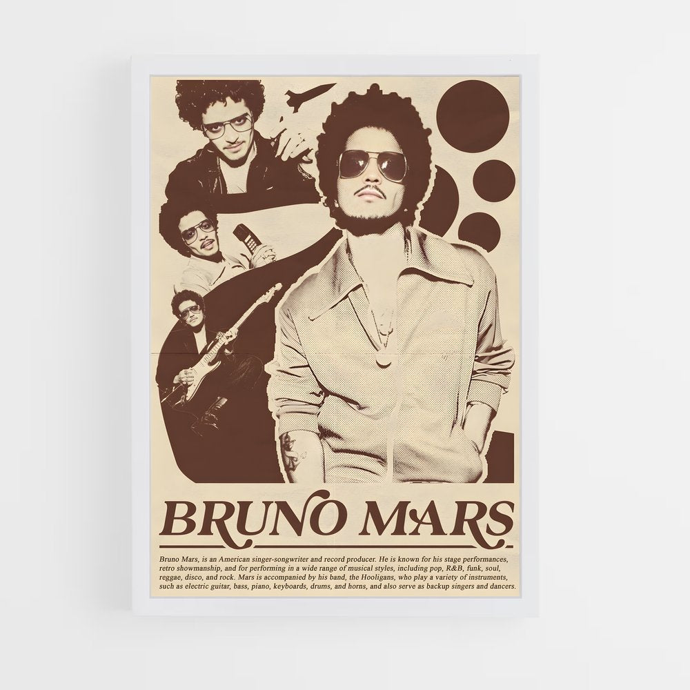bruno-mars-5 cadre Blanc