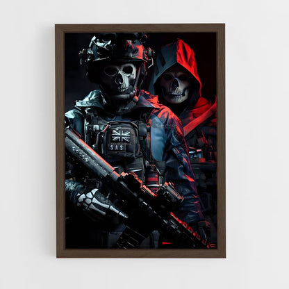 call-of-duty-3 cadre Bois foncé