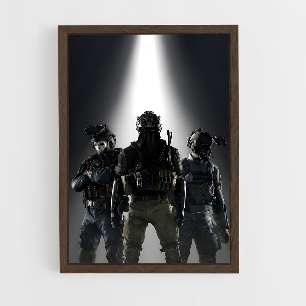 call-of-duty-5 cadre Bois foncé