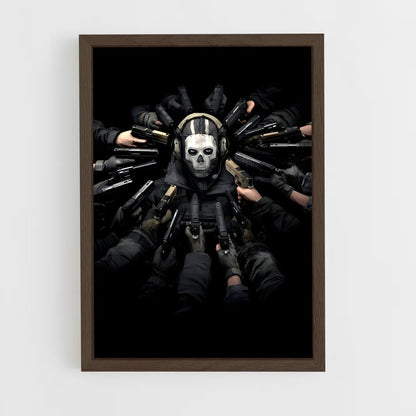 call-of-duty-9 cadre Bois foncé