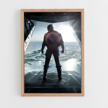 captain-america-14 cadre Bois clair
