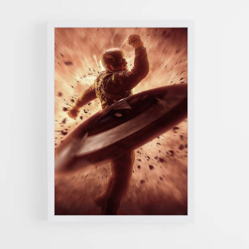 Poster Captain America Explosion