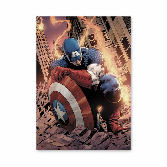 Poster Captain America Zeichnung