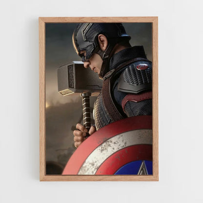 Poster Captain America Mjolnir