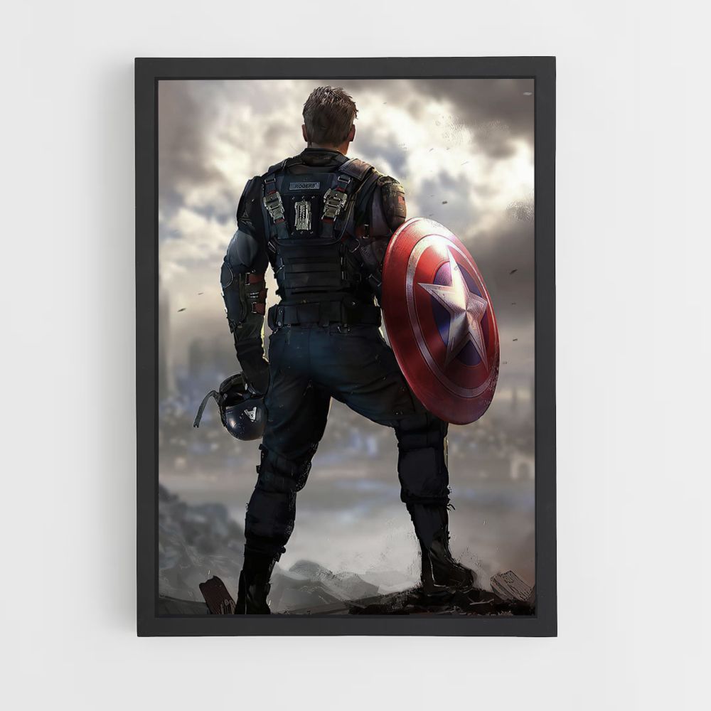 Poster Captain America Ruinen