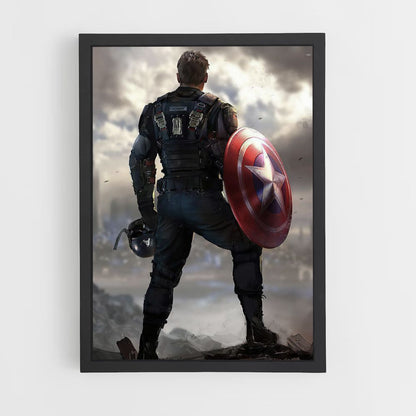 Poster Captain America Ruinen