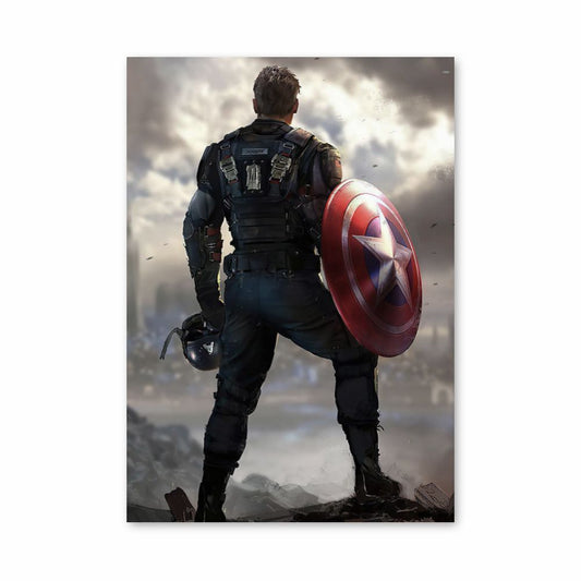 Poster Captain America Ruinen