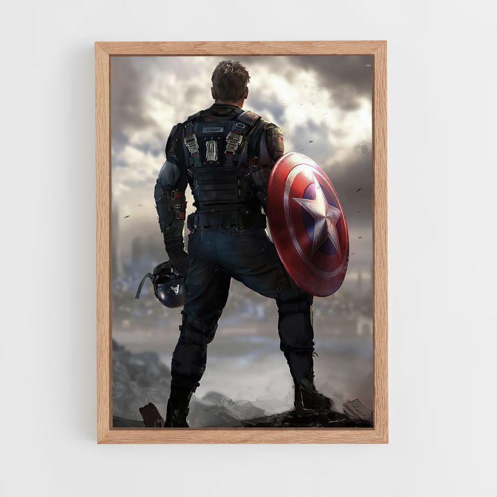 Poster Captain America Ruinen