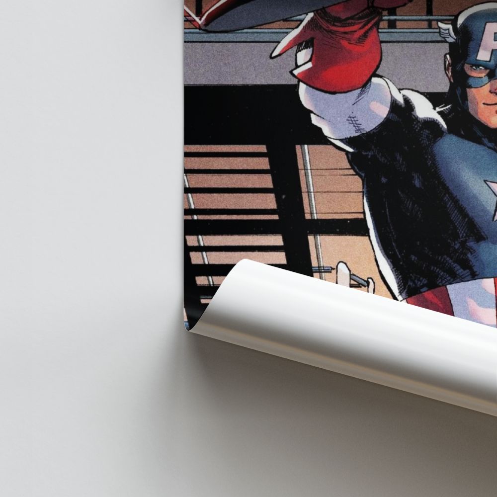 Poster Captain America Comics