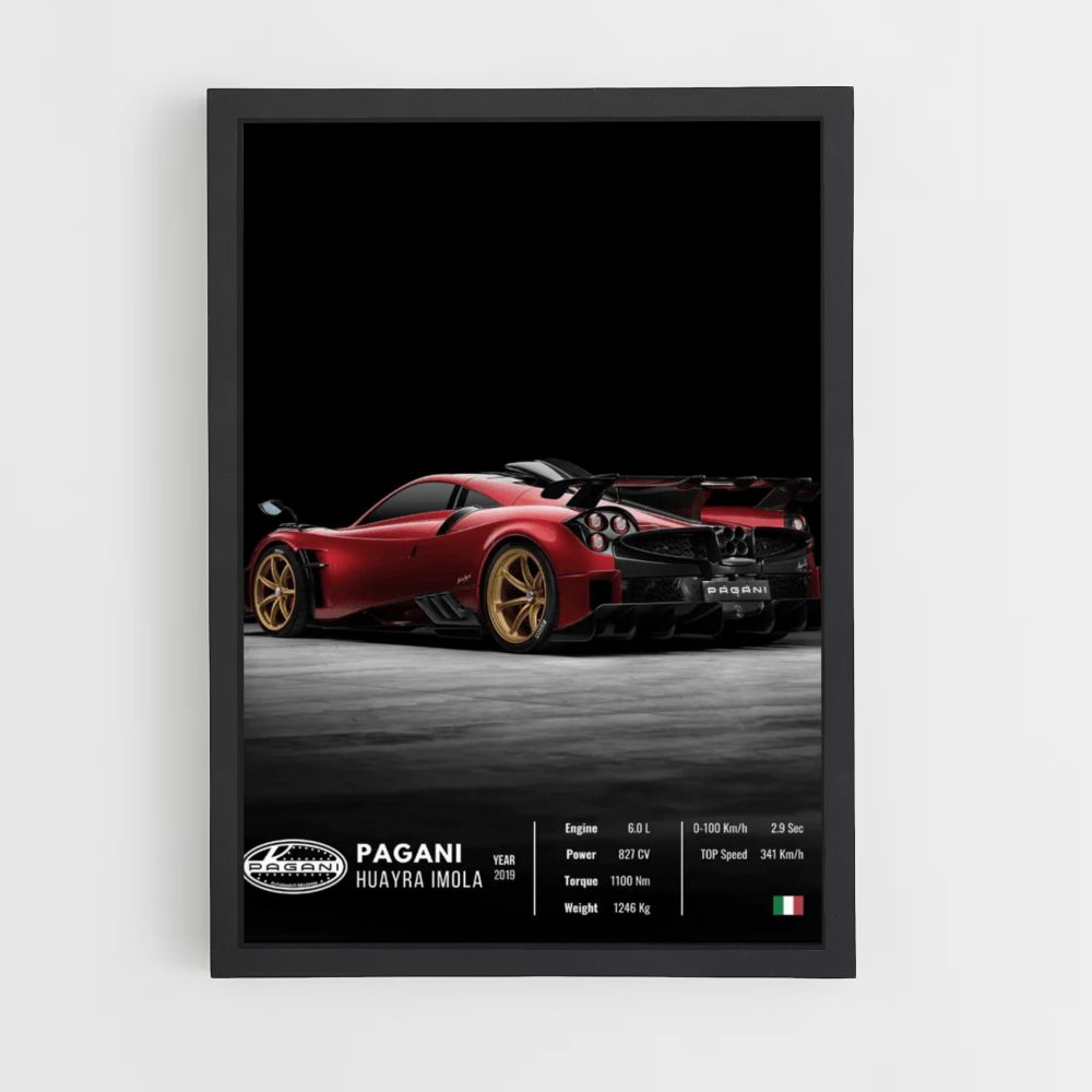 Pagani Huayra Imola Poster