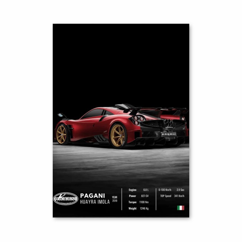 Pagani Huayra Imola Poster