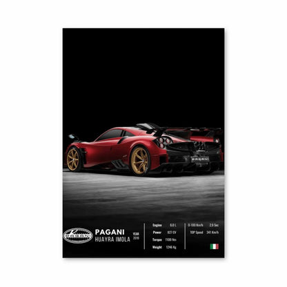 Pagani Huayra Imola Poster