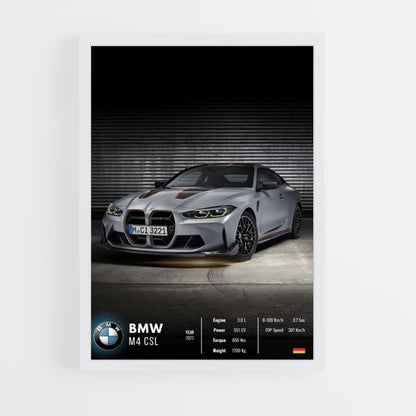 BMW M4 CSL Poster