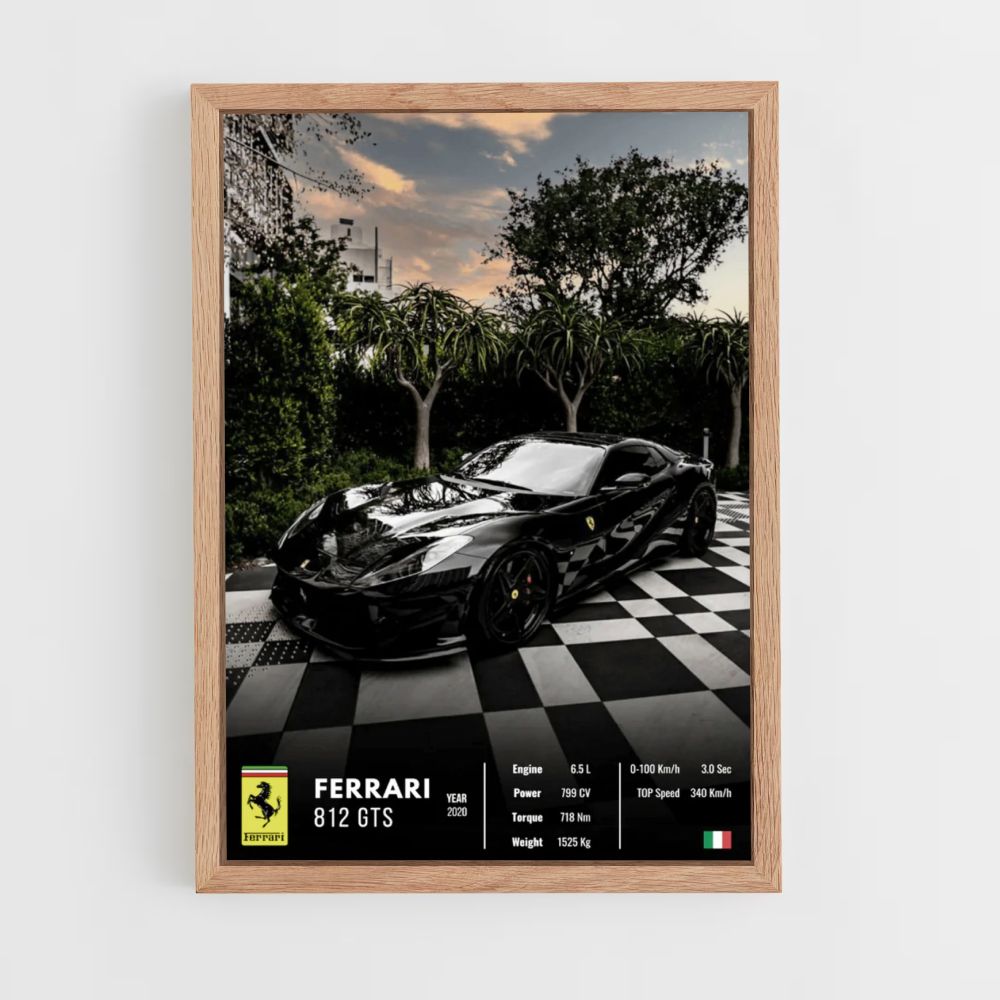 Ferrari 812 GTS Poster